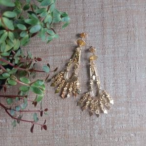 Chandelier Dangle Earrings Gold